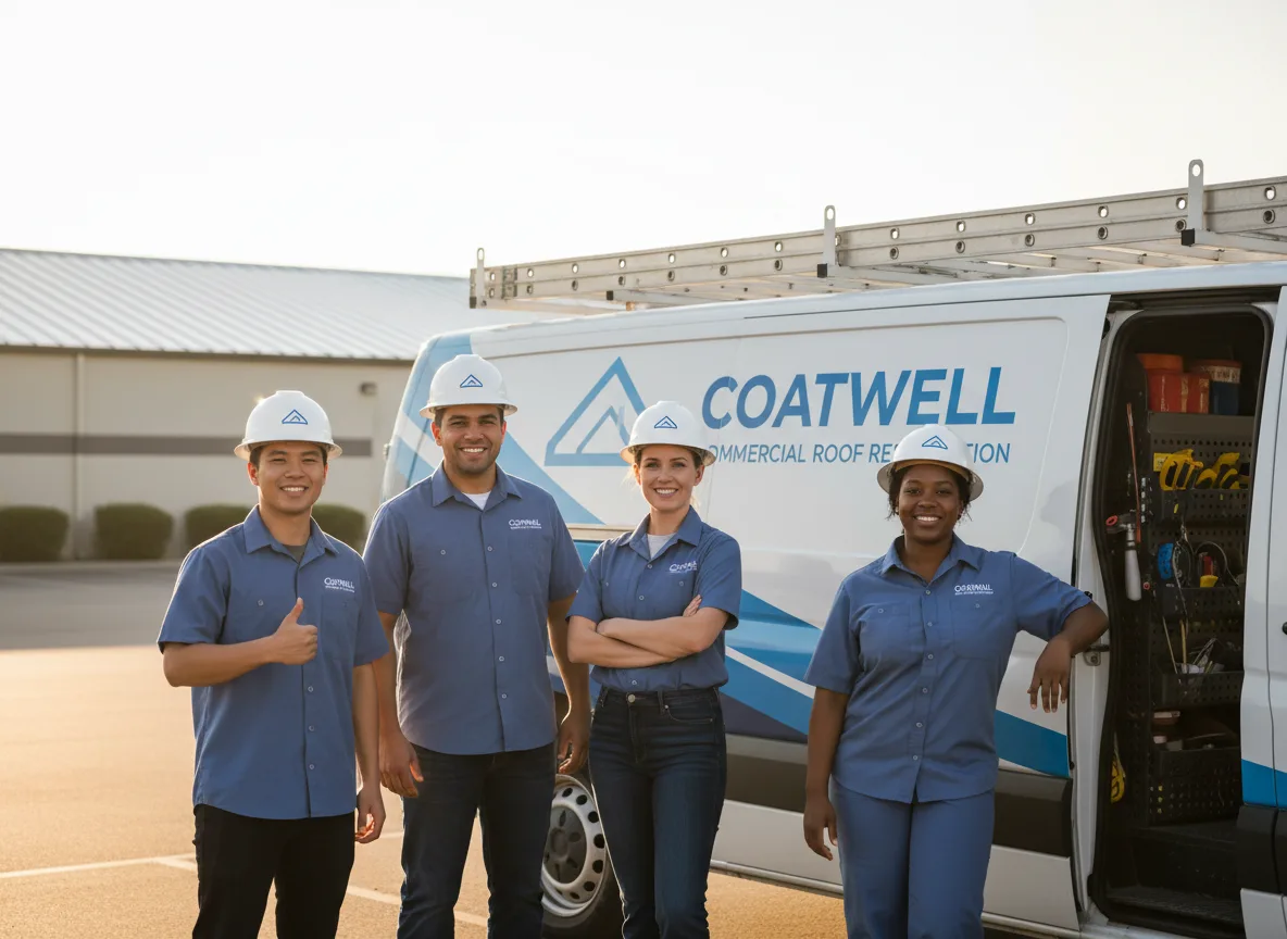 Commercial roof coating company in Mantee, MS