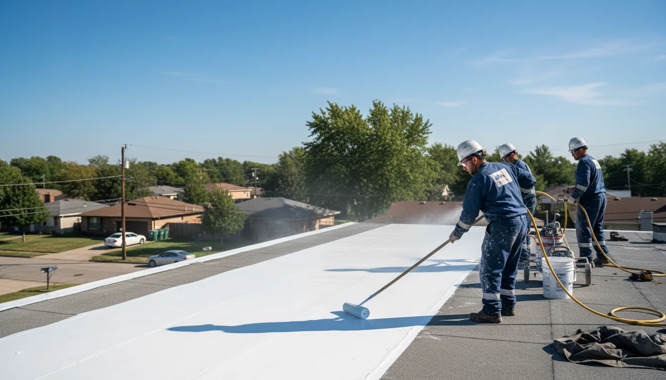 Commercial roof coating in Mantee, MS near me